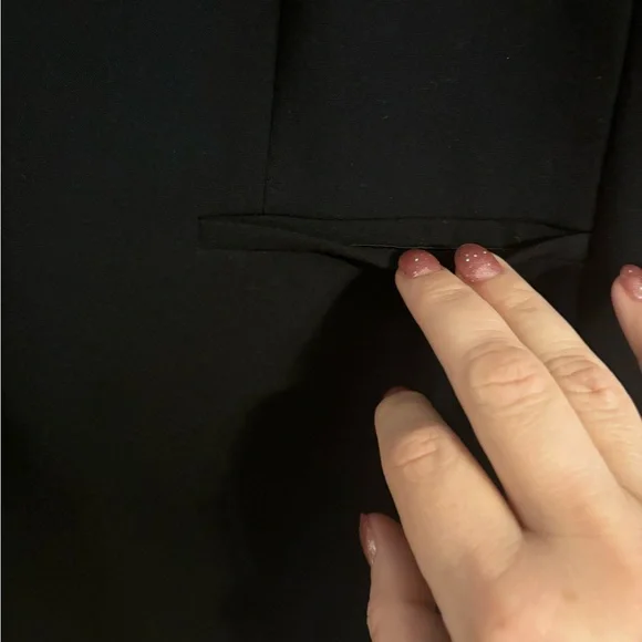 Black Torrid Blazer, Ruched Sleeves, Size 1. - Picture 4 of 6